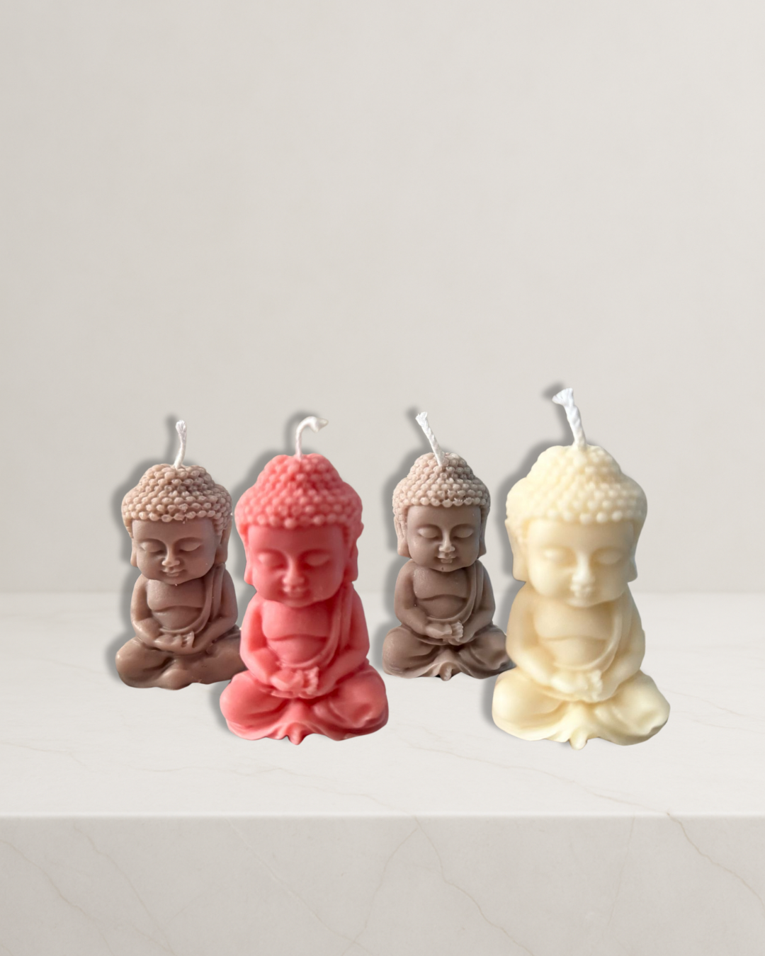 Main image: Set of 4 handmade Buddha candles – natural soy wax
White variant: White Buddha candle handmade soy wax eco-friendly
Beige variant: Beige Buddha candle set – vegan soy wax décor
Brown variant: Brown Buddha candle – handmade eco-friendly candle
Red variant: Red Buddha candle set – spiritual décor soy wax