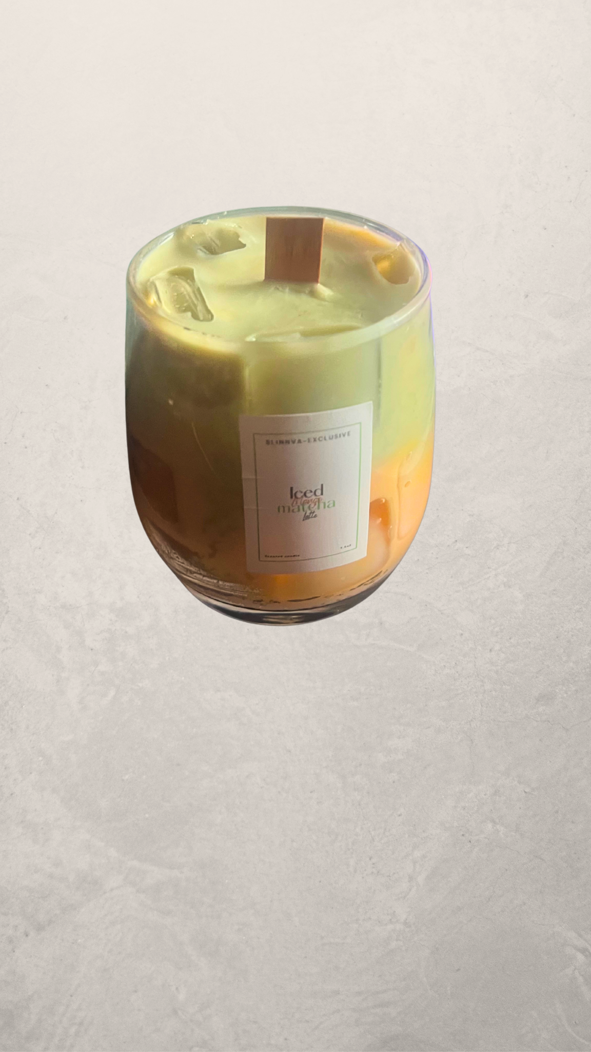 Iced Mango Matcha Latte scented candle