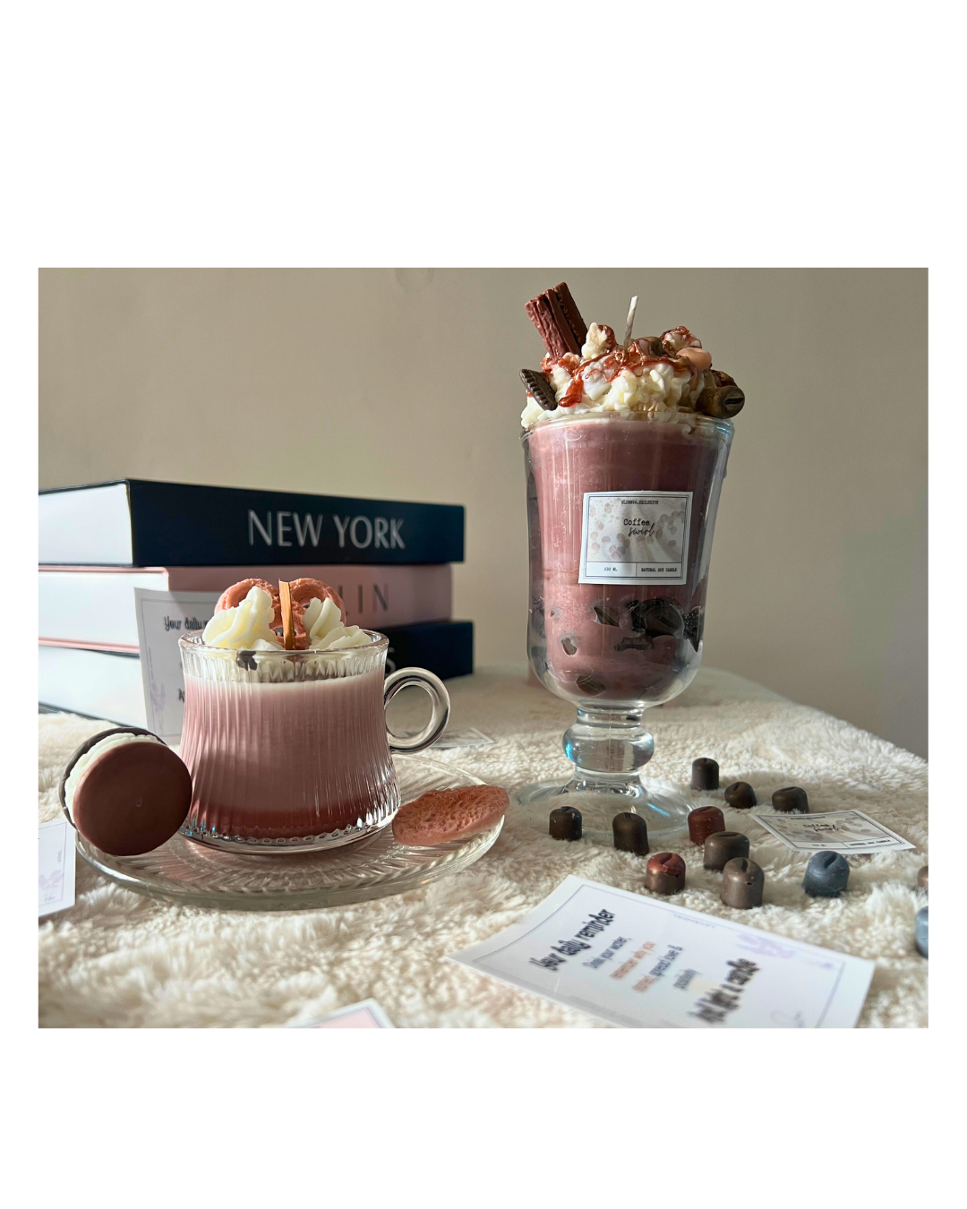 Coffee Swirl Dessert candle