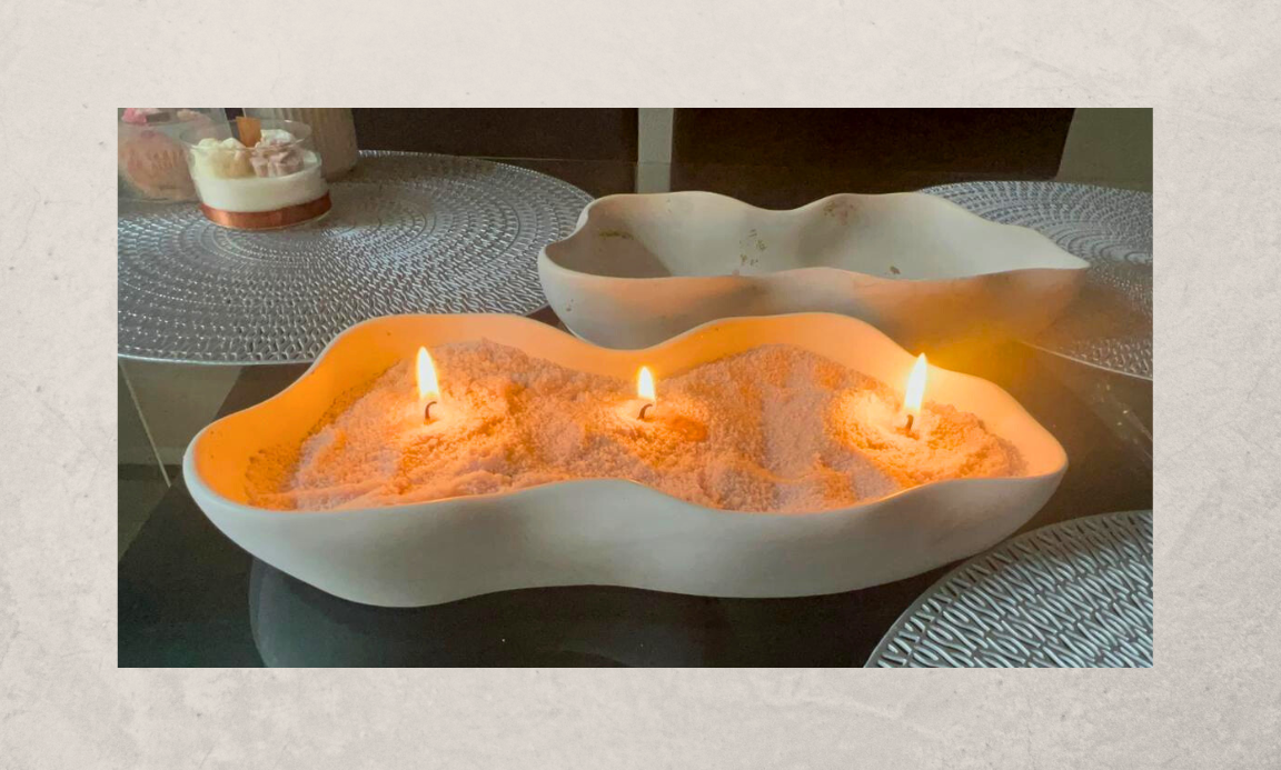 Sand candles