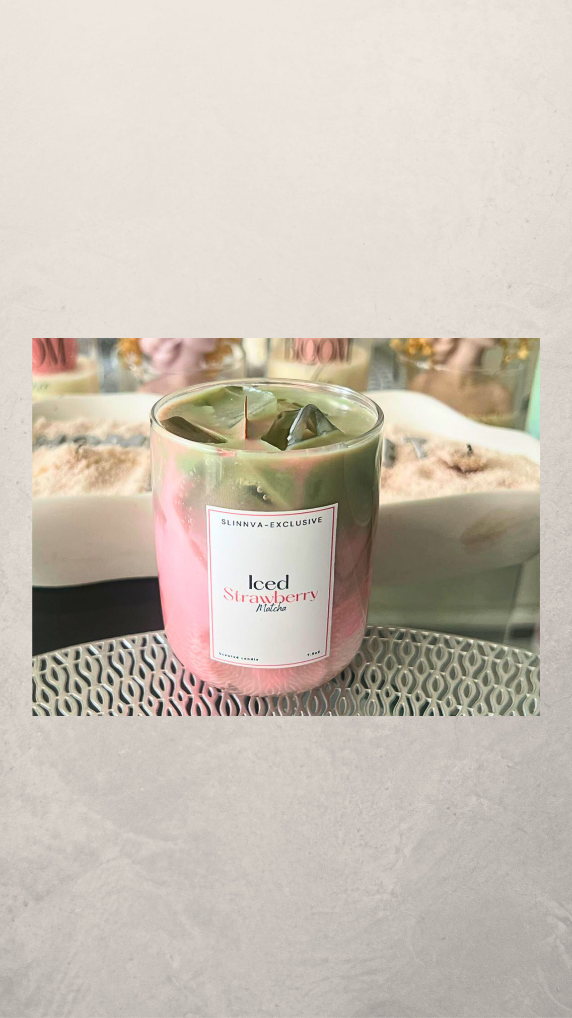 Luxe Turkish tea candle, handgemaakte geurkaars in traditionele stijl. geïnspireerd op Turkse theerituelen, perfect voor sfeer en ontspanning.