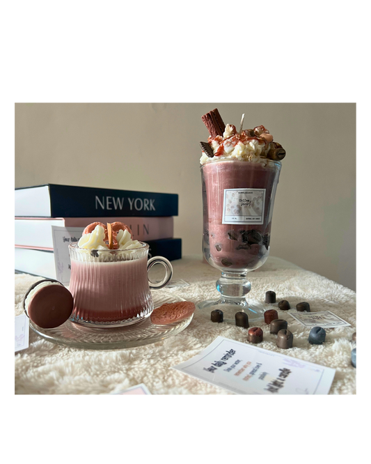 Coffee Swirl Dessert candle